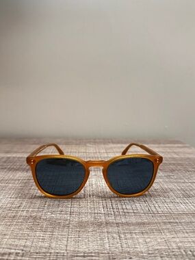 OLIVER PEOPLES / FINLEY ESQ. SUN OV  AMBER ACETATE